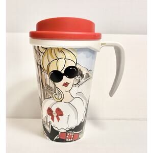 Harrods Building Travel Mug Thermal Cup Iconic Dept Store Coffee Tea Logo UK